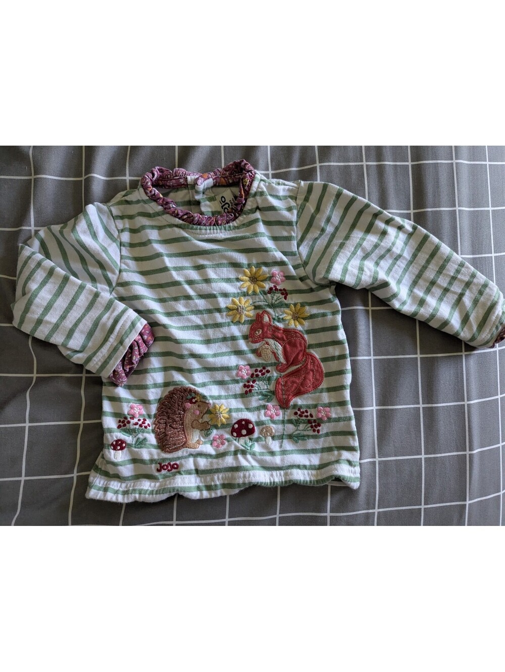 JoJo hedgehog woodland animals top